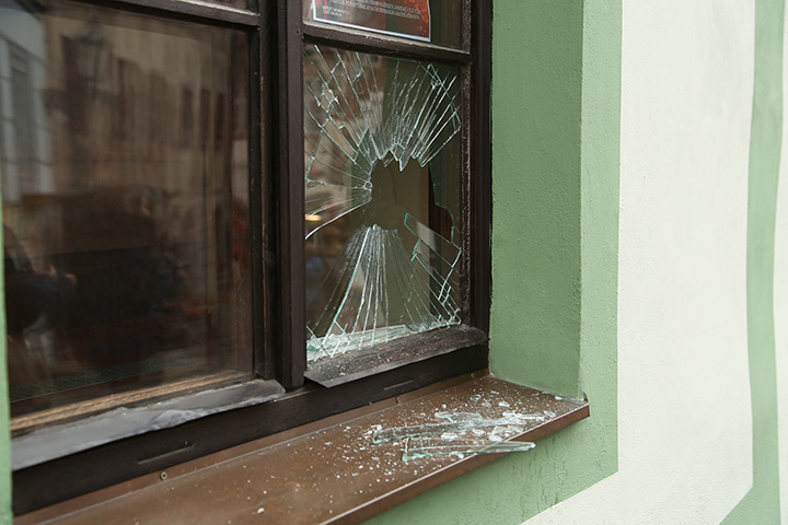 A2B Glass are able to board up broken windows while they are being repaired in Sydenham.